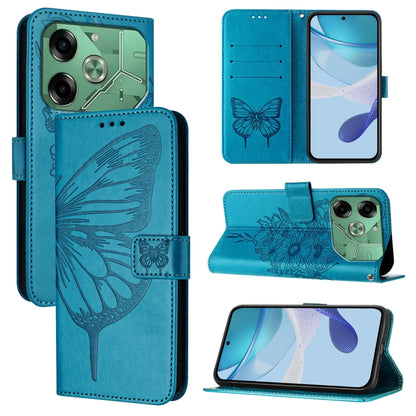 Embossed Butterfly Leather Phone Case, For Tecno Pova 6 Neo, For Tecno Pova 6 5G, For Tecno Pova 6, For Tecno Camon 30 Pro, For Tecno Camon 30 4G / 5G, For Tecno Pova 6 Pro, For Tecno Spark 20 Pro+, For Tecno Spark 20 Pro                               ...