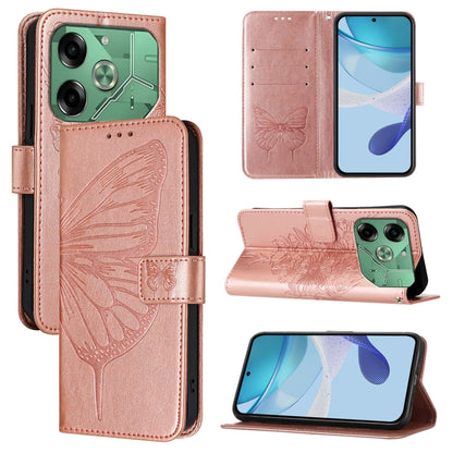 Embossed Butterfly Leather Phone Case, For Tecno Pova 6 Neo, For Tecno Pova 6 5G, For Tecno Pova 6, For Tecno Camon 30 Pro, For Tecno Camon 30 4G / 5G, For Tecno Pova 6 Pro, For Tecno Spark 20 Pro+, For Tecno Spark 20 Pro                               ...