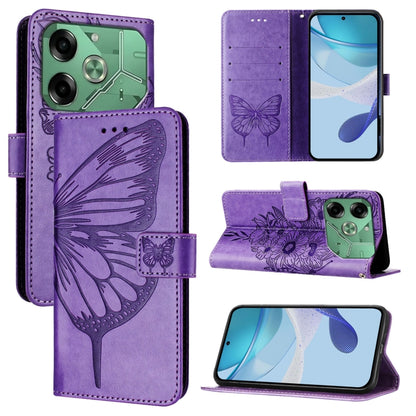 Embossed Butterfly Leather Phone Case, For Tecno Pova 6 Neo, For Tecno Pova 6 5G, For Tecno Pova 6, For Tecno Camon 30 Pro, For Tecno Camon 30 4G / 5G, For Tecno Pova 6 Pro, For Tecno Spark 20 Pro+, For Tecno Spark 20 Pro                               ...