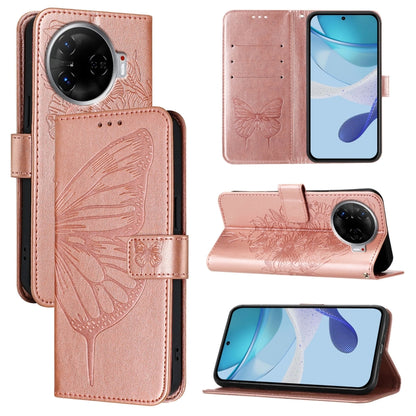 Embossed Butterfly Leather Phone Case, For Tecno Pova 6 Neo, For Tecno Pova 6 5G, For Tecno Pova 6, For Tecno Camon 30 Pro, For Tecno Camon 30 4G / 5G, For Tecno Pova 6 Pro, For Tecno Spark 20 Pro+, For Tecno Spark 20 Pro                               ...