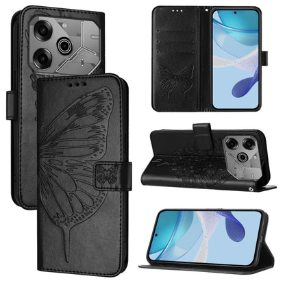 Embossed Butterfly Leather Phone Case, For Tecno Pova 6 Neo, For Tecno Pova 6 5G, For Tecno Pova 6, For Tecno Camon 30 Pro, For Tecno Camon 30 4G / 5G, For Tecno Pova 6 Pro, For Tecno Spark 20 Pro+, For Tecno Spark 20 Pro                               ...
