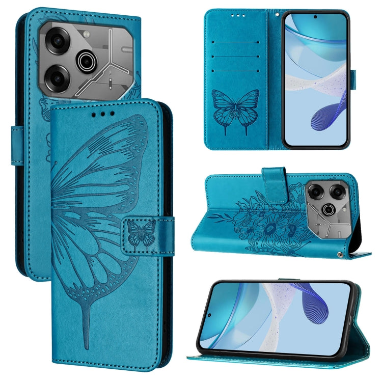Embossed Butterfly Leather Phone Case, For Tecno Pova 6 Neo, For Tecno Pova 6 5G, For Tecno Pova 6, For Tecno Camon 30 Pro, For Tecno Camon 30 4G / 5G, For Tecno Pova 6 Pro, For Tecno Spark 20 Pro+, For Tecno Spark 20 Pro                               ...