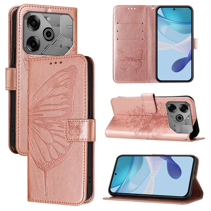 Embossed Butterfly Leather Phone Case, For Tecno Pova 6 Neo, For Tecno Pova 6 5G, For Tecno Pova 6, For Tecno Camon 30 Pro, For Tecno Camon 30 4G / 5G, For Tecno Pova 6 Pro, For Tecno Spark 20 Pro+, For Tecno Spark 20 Pro                               ...