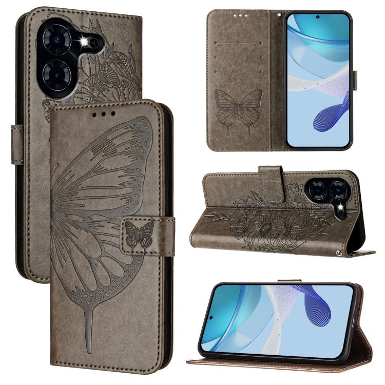 Embossed Butterfly Leather Phone Case, For Tecno Pova Neo 3, For Tecno Pova 5 4G, For Tecno Camon 20 Premier 5G, For Tecno Camon 20 Pro 5G, For Tecno Camon 20 / 20 Pro 4G, For Tecno Spark Go 2023/Pop 7/Pop 7 Pro, For Tecno Spark 9                      ...