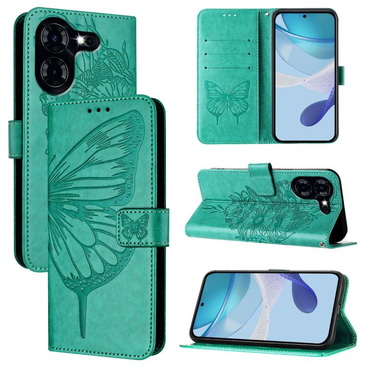 Embossed Butterfly Leather Phone Case, For Tecno Pova Neo 3, For Tecno Pova 5 4G, For Tecno Camon 20 Premier 5G, For Tecno Camon 20 Pro 5G, For Tecno Camon 20 / 20 Pro 4G, For Tecno Spark Go 2023/Pop 7/Pop 7 Pro, For Tecno Spark 9                      ...