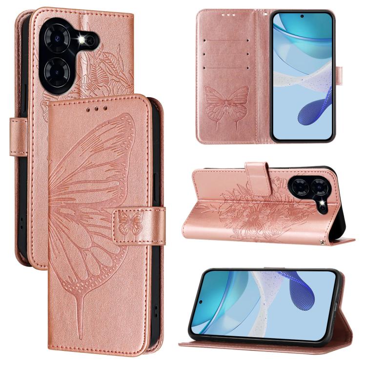 Embossed Butterfly Leather Phone Case, For Tecno Pova Neo 3, For Tecno Pova 5 4G, For Tecno Camon 20 Premier 5G, For Tecno Camon 20 Pro 5G, For Tecno Camon 20 / 20 Pro 4G, For Tecno Spark Go 2023/Pop 7/Pop 7 Pro, For Tecno Spark 9                      ...