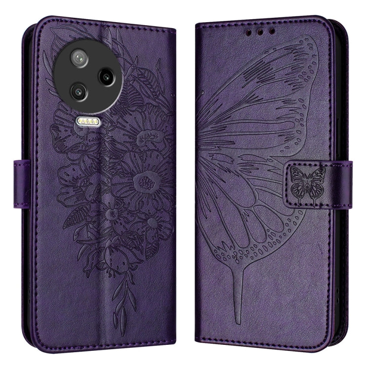 Embossed Butterfly Leather Phone Case, For Infinix Note 30 Pro / Note 30 5G, For Infinix Note 30i, For Infinix Note 30 4G, For Infinix Note 30 VIP, For Infinix Note 12 Pro 4G / Note 12 2023, For Infinix Hot 9 / 9 Pro