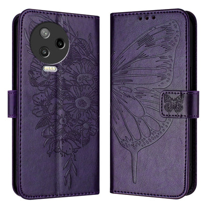 Embossed Butterfly Leather Phone Case, For Infinix Note 30 Pro / Note 30 5G, For Infinix Note 30i, For Infinix Note 30 4G, For Infinix Note 30 VIP, For Infinix Note 12 Pro 4G / Note 12 2023, For Infinix Hot 9 / 9 Pro