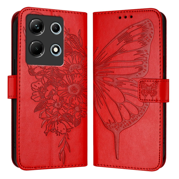 Embossed Butterfly Leather Phone Case, For Infinix Note 30 Pro / Note 30 5G, For Infinix Note 30i, For Infinix Note 30 4G, For Infinix Note 30 VIP, For Infinix Note 12 Pro 4G / Note 12 2023, For Infinix Hot 9 / 9 Pro