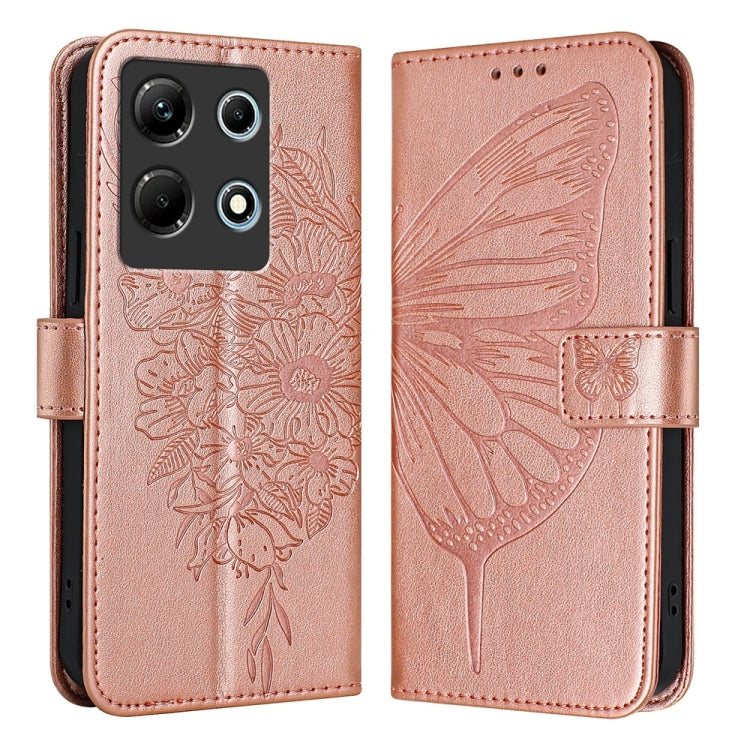 Embossed Butterfly Leather Phone Case, For Infinix Note 30 Pro / Note 30 5G, For Infinix Note 30i, For Infinix Note 30 4G, For Infinix Note 30 VIP, For Infinix Note 12 Pro 4G / Note 12 2023, For Infinix Hot 9 / 9 Pro