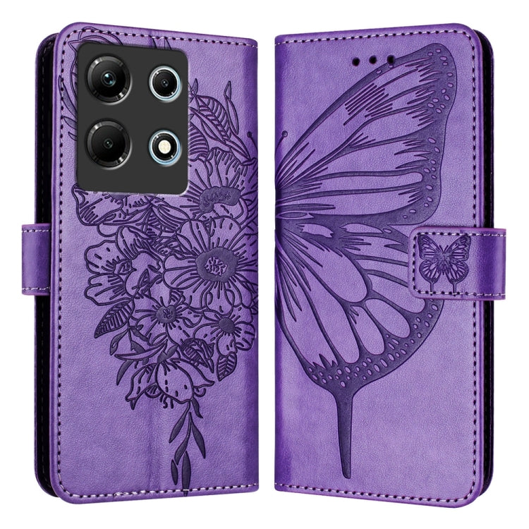Embossed Butterfly Leather Phone Case, For Infinix Note 30 Pro / Note 30 5G, For Infinix Note 30i, For Infinix Note 30 4G, For Infinix Note 30 VIP, For Infinix Note 12 Pro 4G / Note 12 2023, For Infinix Hot 9 / 9 Pro