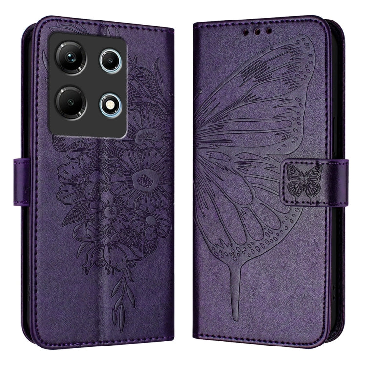 Embossed Butterfly Leather Phone Case, For Infinix Note 30 Pro / Note 30 5G, For Infinix Note 30i, For Infinix Note 30 4G, For Infinix Note 30 VIP, For Infinix Note 12 Pro 4G / Note 12 2023, For Infinix Hot 9 / 9 Pro