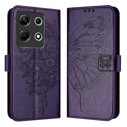 Embossed Butterfly Leather Phone Case, For Infinix Note 30 Pro / Note 30 5G, For Infinix Note 30i, For Infinix Note 30 4G, For Infinix Note 30 VIP, For Infinix Note 12 Pro 4G / Note 12 2023, For Infinix Hot 9 / 9 Pro