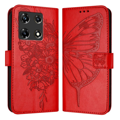 Embossed Butterfly Leather Phone Case, For Infinix Note 30 Pro / Note 30 5G, For Infinix Note 30i, For Infinix Note 30 4G, For Infinix Note 30 VIP, For Infinix Note 12 Pro 4G / Note 12 2023, For Infinix Hot 9 / 9 Pro