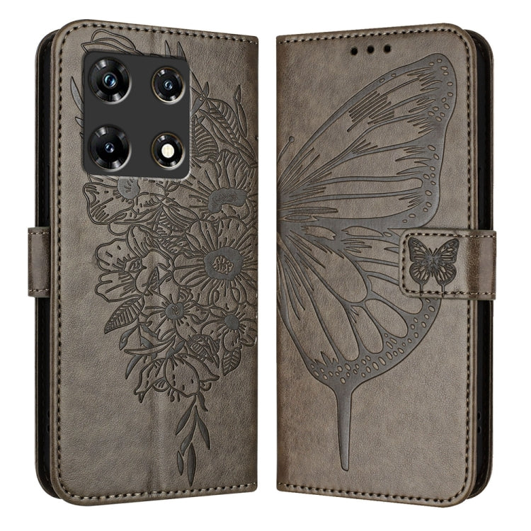 Embossed Butterfly Leather Phone Case, For Infinix Note 30 Pro / Note 30 5G, For Infinix Note 30i, For Infinix Note 30 4G, For Infinix Note 30 VIP, For Infinix Note 12 Pro 4G / Note 12 2023, For Infinix Hot 9 / 9 Pro