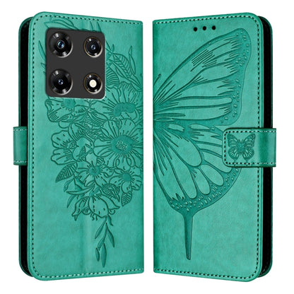 Embossed Butterfly Leather Phone Case, For Infinix Note 30 Pro / Note 30 5G, For Infinix Note 30i, For Infinix Note 30 4G, For Infinix Note 30 VIP, For Infinix Note 12 Pro 4G / Note 12 2023, For Infinix Hot 9 / 9 Pro