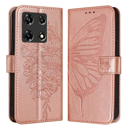 Embossed Butterfly Leather Phone Case, For Infinix Note 30 Pro / Note 30 5G, For Infinix Note 30i, For Infinix Note 30 4G, For Infinix Note 30 VIP, For Infinix Note 12 Pro 4G / Note 12 2023, For Infinix Hot 9 / 9 Pro