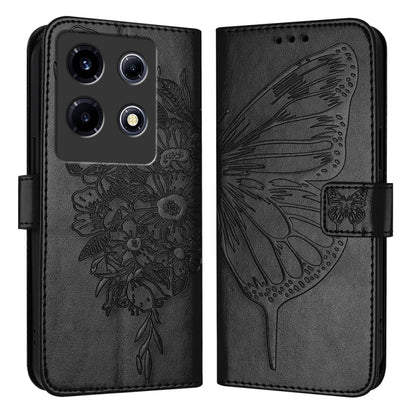Embossed Butterfly Leather Phone Case, For Infinix Note 30 Pro / Note 30 5G, For Infinix Note 30i, For Infinix Note 30 4G, For Infinix Note 30 VIP, For Infinix Note 12 Pro 4G / Note 12 2023, For Infinix Hot 9 / 9 Pro