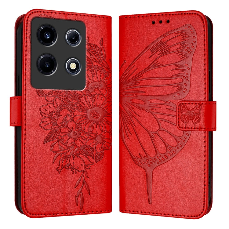 Embossed Butterfly Leather Phone Case, For Infinix Note 30 Pro / Note 30 5G, For Infinix Note 30i, For Infinix Note 30 4G, For Infinix Note 30 VIP, For Infinix Note 12 Pro 4G / Note 12 2023, For Infinix Hot 9 / 9 Pro