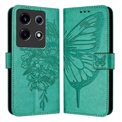 Embossed Butterfly Leather Phone Case, For Infinix Note 30 Pro / Note 30 5G, For Infinix Note 30i, For Infinix Note 30 4G, For Infinix Note 30 VIP, For Infinix Note 12 Pro 4G / Note 12 2023, For Infinix Hot 9 / 9 Pro
