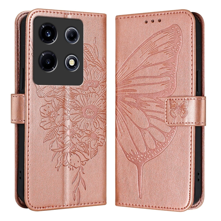 Embossed Butterfly Leather Phone Case, For Infinix Note 30 Pro / Note 30 5G, For Infinix Note 30i, For Infinix Note 30 4G, For Infinix Note 30 VIP, For Infinix Note 12 Pro 4G / Note 12 2023, For Infinix Hot 9 / 9 Pro