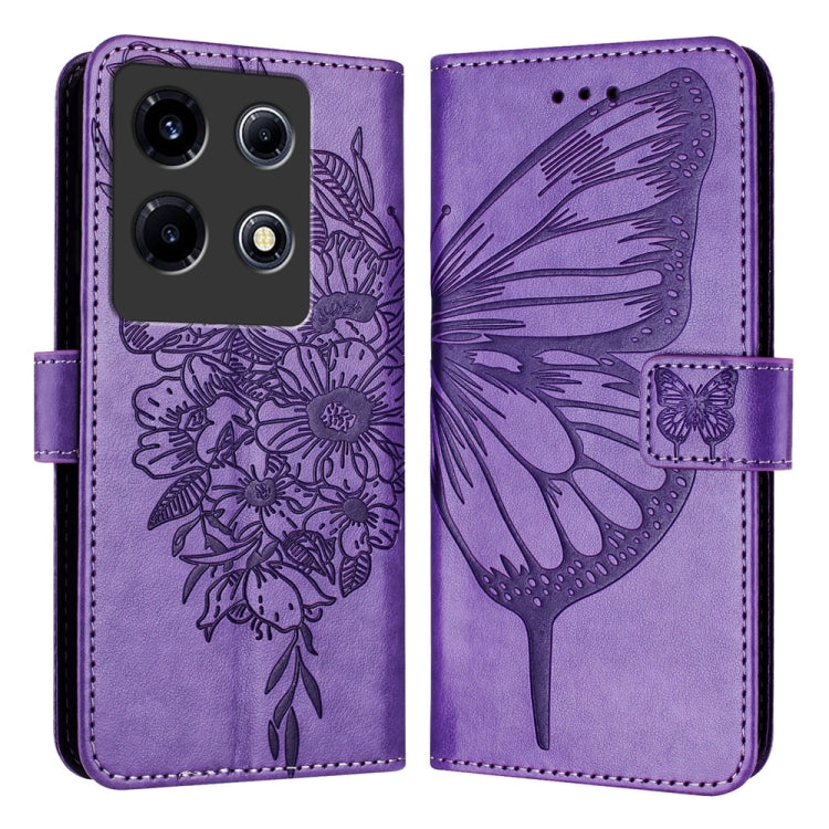 Embossed Butterfly Leather Phone Case, For Infinix Note 30 Pro / Note 30 5G, For Infinix Note 30i, For Infinix Note 30 4G, For Infinix Note 30 VIP, For Infinix Note 12 Pro 4G / Note 12 2023, For Infinix Hot 9 / 9 Pro