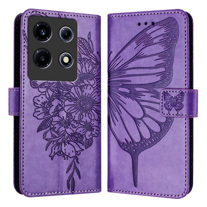 Embossed Butterfly Leather Phone Case, For Infinix Note 30 Pro / Note 30 5G, For Infinix Note 30i, For Infinix Note 30 4G, For Infinix Note 30 VIP, For Infinix Note 12 Pro 4G / Note 12 2023, For Infinix Hot 9 / 9 Pro