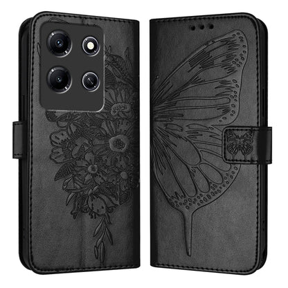 Embossed Butterfly Leather Phone Case, For Infinix Note 30 Pro / Note 30 5G, For Infinix Note 30i, For Infinix Note 30 4G, For Infinix Note 30 VIP, For Infinix Note 12 Pro 4G / Note 12 2023, For Infinix Hot 9 / 9 Pro