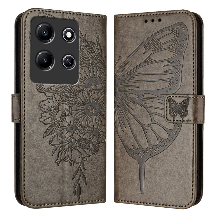 Embossed Butterfly Leather Phone Case, For Infinix Note 30 Pro / Note 30 5G, For Infinix Note 30i, For Infinix Note 30 4G, For Infinix Note 30 VIP, For Infinix Note 12 Pro 4G / Note 12 2023, For Infinix Hot 9 / 9 Pro