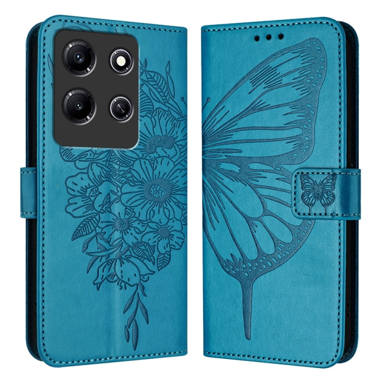 Embossed Butterfly Leather Phone Case, For Infinix Note 30 Pro / Note 30 5G, For Infinix Note 30i, For Infinix Note 30 4G, For Infinix Note 30 VIP, For Infinix Note 12 Pro 4G / Note 12 2023, For Infinix Hot 9 / 9 Pro