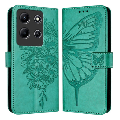 Embossed Butterfly Leather Phone Case, For Infinix Note 30 Pro / Note 30 5G, For Infinix Note 30i, For Infinix Note 30 4G, For Infinix Note 30 VIP, For Infinix Note 12 Pro 4G / Note 12 2023, For Infinix Hot 9 / 9 Pro
