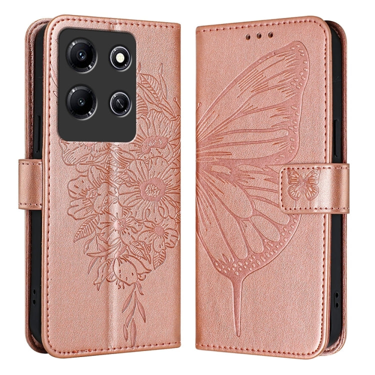 Embossed Butterfly Leather Phone Case, For Infinix Note 30 Pro / Note 30 5G, For Infinix Note 30i, For Infinix Note 30 4G, For Infinix Note 30 VIP, For Infinix Note 12 Pro 4G / Note 12 2023, For Infinix Hot 9 / 9 Pro