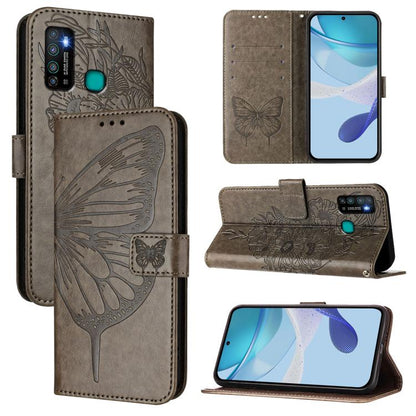 Embossed Butterfly Leather Phone Case, For Infinix Note 30 Pro / Note 30 5G, For Infinix Note 30i, For Infinix Note 30 4G, For Infinix Note 30 VIP, For Infinix Note 12 Pro 4G / Note 12 2023, For Infinix Hot 9 / 9 Pro