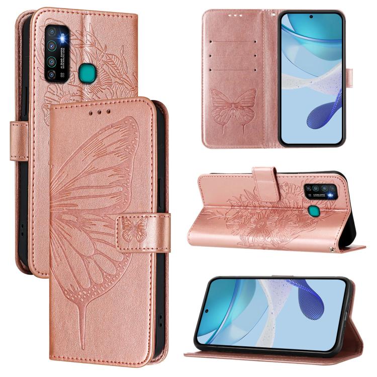 Embossed Butterfly Leather Phone Case, For Infinix Note 30 Pro / Note 30 5G, For Infinix Note 30i, For Infinix Note 30 4G, For Infinix Note 30 VIP, For Infinix Note 12 Pro 4G / Note 12 2023, For Infinix Hot 9 / 9 Pro