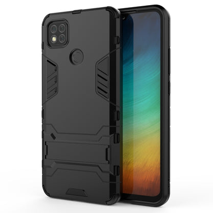 Shockproof phone case with stand, dark gray rugged armor shell with screen side