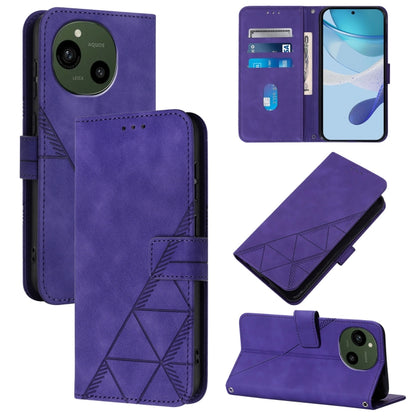 Crossbody 3D Embossed Flip Leather Phone Case, For Sharp Aquos wish6, For Sharp Aquos R11, For Sharp Aquos Sense10, For Sharp Basio Active3, For Sharp Aquos Sense9 Plus, For Sharp Aquos Sense9, For Sharp Aquos R9 Pro / SH-54E, For Sharp Aquos Wish4    ...