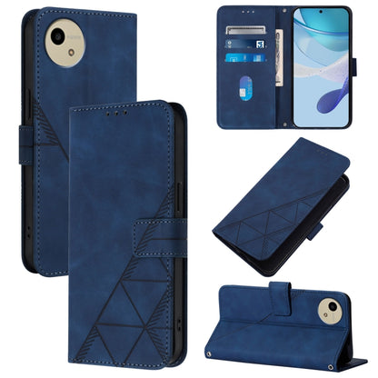 Crossbody 3D Embossed Flip Leather Phone Case, For Sharp Aquos wish6, For Sharp Aquos R11, For Sharp Aquos Sense10, For Sharp Basio Active3, For Sharp Aquos Sense9 Plus, For Sharp Aquos Sense9, For Sharp Aquos R9 Pro / SH-54E, For Sharp Aquos Wish4    ...