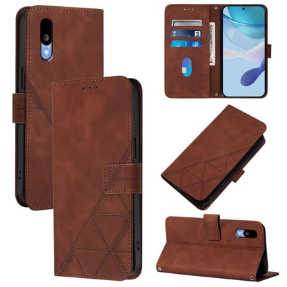 Crossbody 3D Embossed Flip Leather Phone Case, For Sharp Aquos wish6, For Sharp Aquos R11, For Sharp Aquos Sense10, For Sharp Basio Active3, For Sharp Aquos Sense9 Plus, For Sharp Aquos Sense9, For Sharp Aquos R9 Pro / SH-54E, For Sharp Aquos Wish4    ...