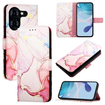 PT003 Marble Pattern Flip Leather Phone Case, For Tecno Spark 30 5G / Pova 6 Neo 5G, For Tecno Pop 6C / Itel A18, For Tecno Spark 10 Pro Magic, For Tecno Camon 30 Premier 5G, For Tecno Pova 6 Neo, For Tecno Pova 6 5G, For Tecno Pova 6 4G               ...