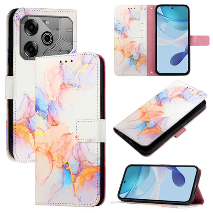 PT003 Marble Pattern Flip Leather Phone Case, For Tecno Spark 30 5G / Pova 6 Neo 5G, For Tecno Pop 6C / Itel A18, For Tecno Spark 10 Pro Magic, For Tecno Camon 30 Premier 5G, For Tecno Pova 6 Neo, For Tecno Pova 6 5G, For Tecno Pova 6 4G               ...