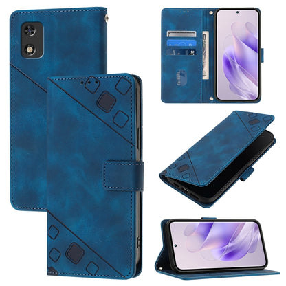 Skin Feel Embossed Leather Phone Case, For Tecno Spark 9, For Tecno Pop 5c, For Tecno Spark 6 Go / Go 2020