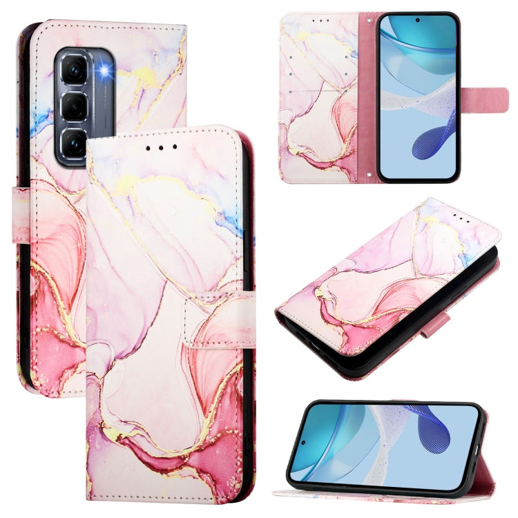 PT003 Marble Pattern Flip Leather Phone Case, For Infinix Hot 50 Pro+ 4G, For Infinix Smart 8 Plus / 8 Pro, For Infinix GT 20 Pro X6871, For Infinix Note 40 Pro 4G, For Infinix Note 40 Pro 5G, For Infinix Note 40 4G, For Infinix Note 40 5G             ...