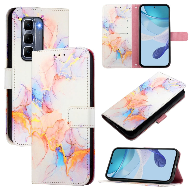 PT003 Marble Pattern Flip Leather Phone Case, For Infinix Hot 50 Pro+ 4G, For Infinix Smart 8 Plus / 8 Pro, For Infinix GT 20 Pro X6871, For Infinix Note 40 Pro 4G, For Infinix Note 40 Pro 5G, For Infinix Note 40 4G, For Infinix Note 40 5G             ...