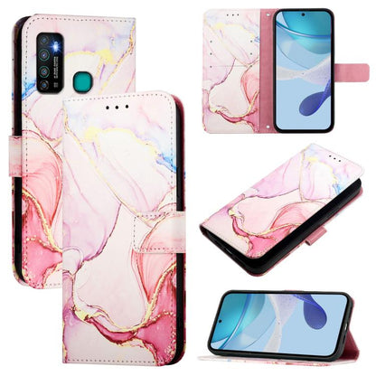 PT003 Marble Pattern Flip Leather Phone Case, For Infinix Hot 90 / 90 Pro