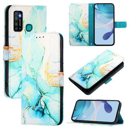 PT003 Marble Pattern Flip Leather Phone Case, For Infinix Hot 90 / 90 Pro