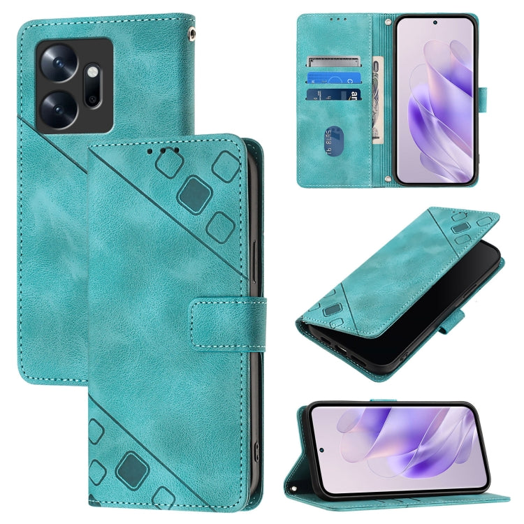Skin Feel Embossed Leather Phone Case, For Infinix Zero 20, For Infinix Hot 9 / Hot 9 Pro