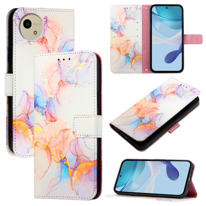 PT003 Marble Pattern Flip Leather Phone Case, For Sharp Aquos wish6, For Sharp Aquos R11, For Sharp Aquos Sense10, For Sharp Basio Active3, For Sharp Aquos Sense9 Plus, For Sharp Aquos Sense9, For Sharp Aquos R9 Pro SH-54E, For Sharp Aquos Wish 4 SH-52...
