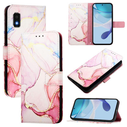 PT003 Marble Pattern Flip Leather Phone Case, For Sharp Aquos wish6, For Sharp Aquos R11, For Sharp Aquos Sense10, For Sharp Basio Active3, For Sharp Aquos Sense9 Plus, For Sharp Aquos Sense9, For Sharp Aquos R9 Pro SH-54E, For Sharp Aquos Wish 4 SH-52...