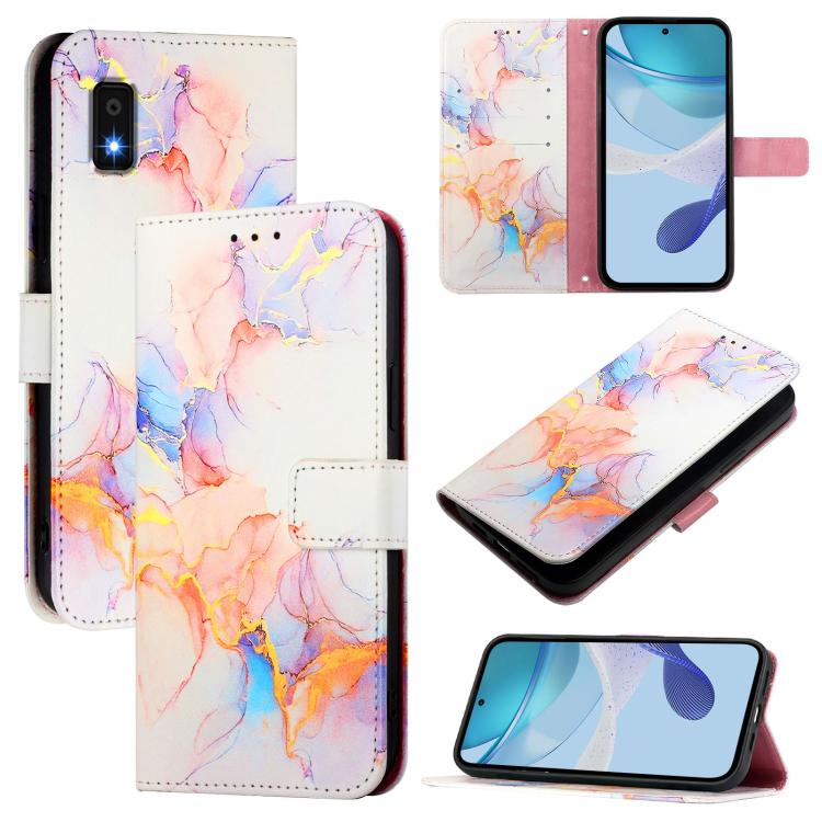 PT003 Marble Pattern Flip Leather Phone Case, For Sharp Aquos wish6, For Sharp Aquos R11, For Sharp Aquos Sense10, For Sharp Basio Active3, For Sharp Aquos Sense9 Plus, For Sharp Aquos Sense9, For Sharp Aquos R9 Pro SH-54E, For Sharp Aquos Wish 4 SH-52...