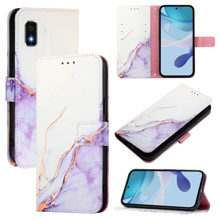 PT003 Marble Pattern Flip Leather Phone Case, For Sharp Aquos wish6, For Sharp Aquos R11, For Sharp Aquos Sense10, For Sharp Basio Active3, For Sharp Aquos Sense9 Plus, For Sharp Aquos Sense9, For Sharp Aquos R9 Pro SH-54E, For Sharp Aquos Wish 4 SH-52...